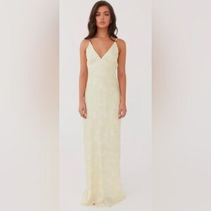 NWT Peppermayo Sorrento Sun Maxi Dress Yellow Floral Size 0